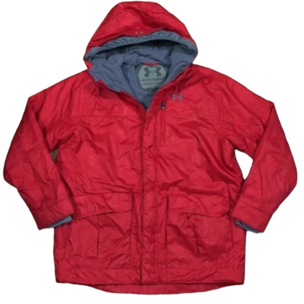 UNDER ARMOUR Winter Jacket Youth Large YLG Red Cold‎ Gear Excellent